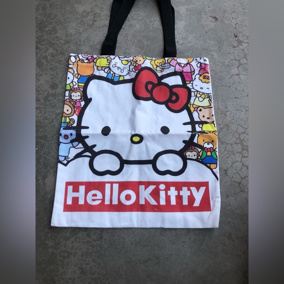 Hello Kitty Tote Bag with Colorful Characters - Picture 1 of 1